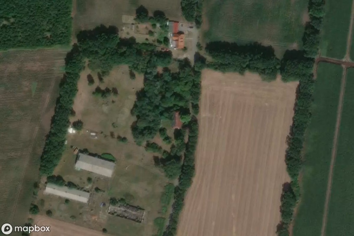 Aerial satellite view of Wohnhaus, an abandoned Residence in Hagenow, Germany