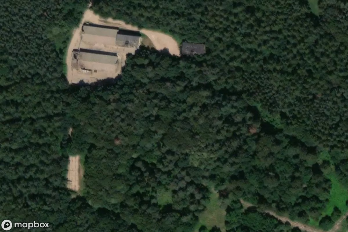 Vue aérienne satellite de NVA Stelle, un abandonné à Zarrentin am Schaalsee, Allemagne