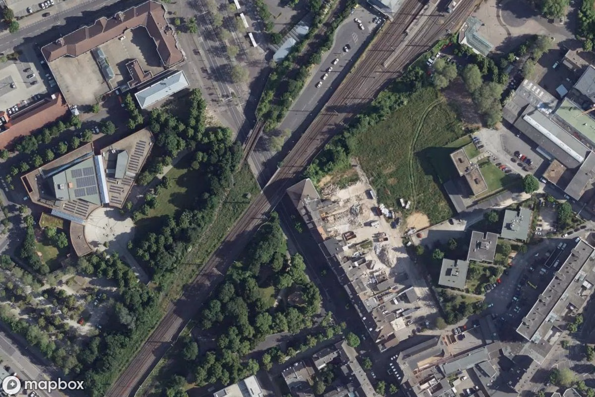 Satellitenansicht von Kino, eine verlassene Theater in Duren, Deutschland