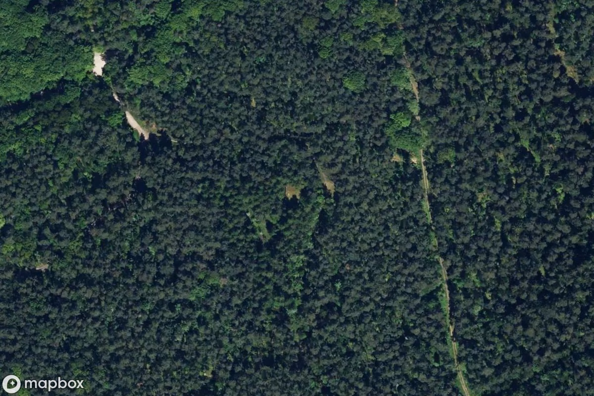 Vue aérienne satellite de Bunker, un Bunker abandonné à Adendorf, Allemagne