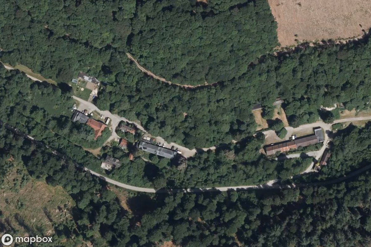 Satellitbild från luften av Munitionsfabrik, en övergiven Fabrik i Hagen, Tyskland