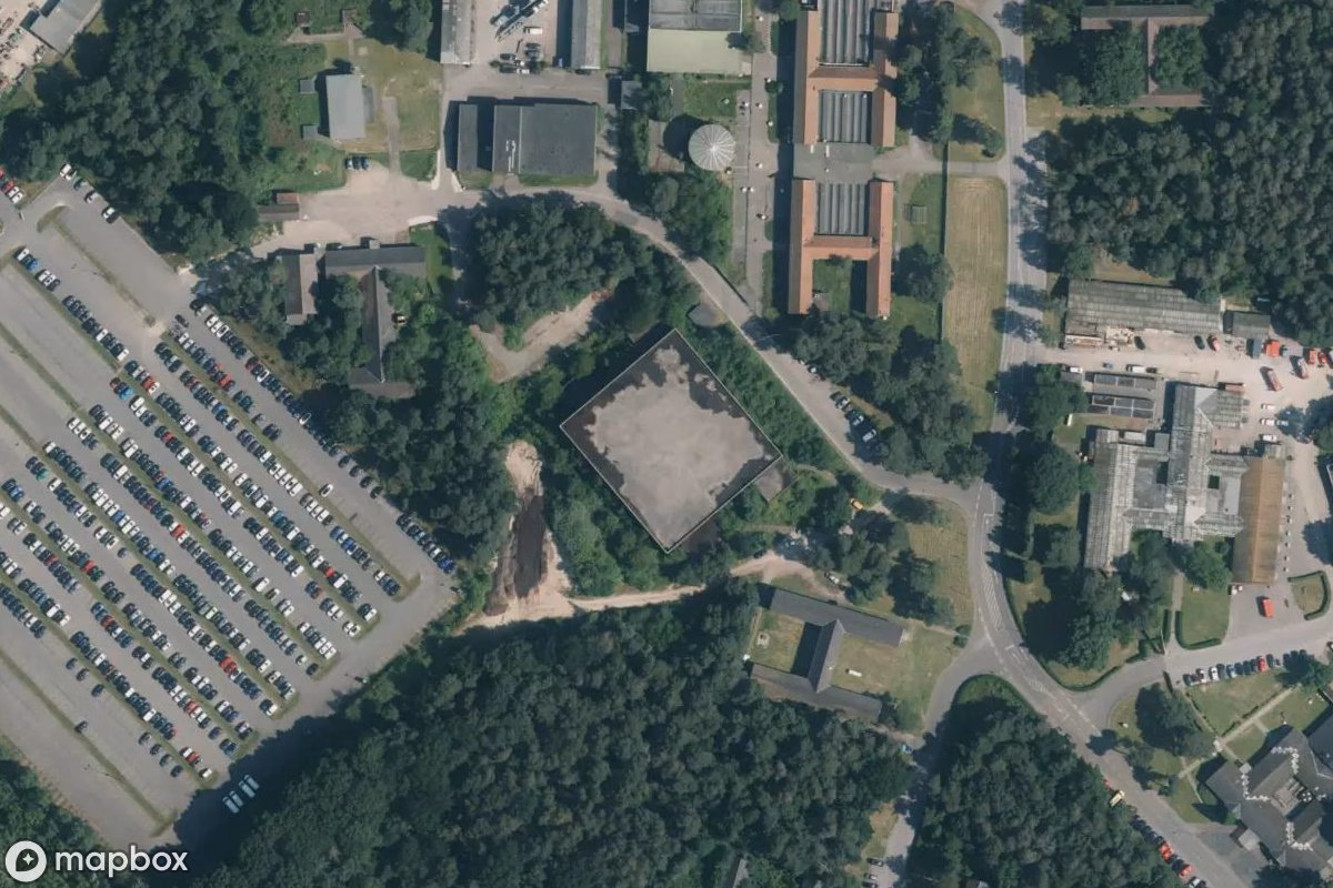 Vista aérea por satélite de Bunker auf Flughafengelände, un  abandonado en Wemb, Alemania