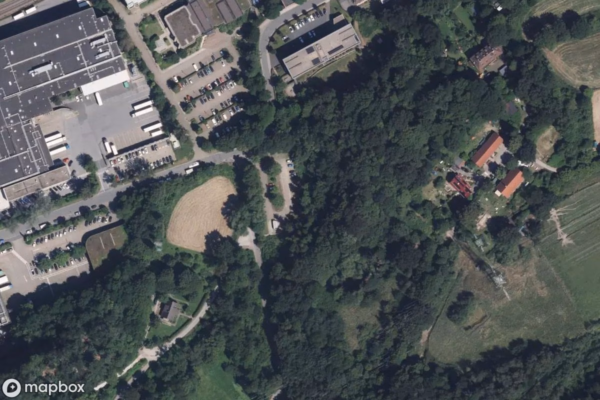 Satellitenansicht von Stollen, eine verlassene Bergwerk in Essen, Deutschland