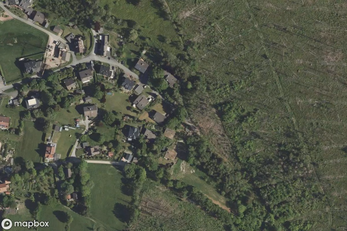 Műholdas légi felvétel Verlassene Bungerlos helyszínről, egy elhagyatott Bunker itt: Feldrom, Németország