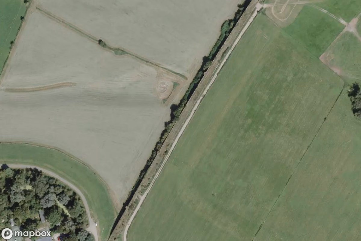 Satellitenansicht von Eisenbahnbrücke, eine verlassene Brücke in Wesel, Deutschland