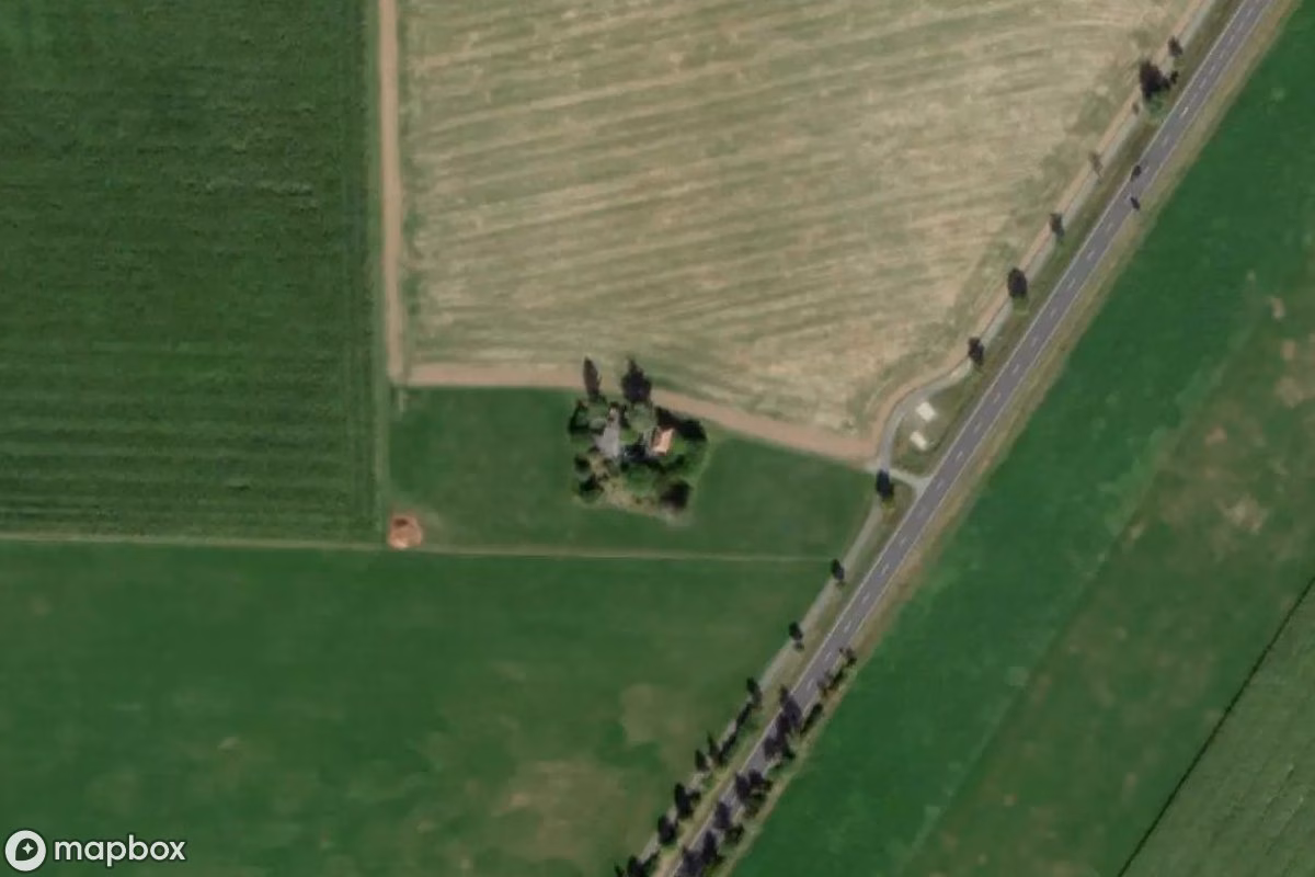 Műholdas légi felvétel Onkel Franz helyszínről, egy elhagyatott itt: Hofteich, Németország