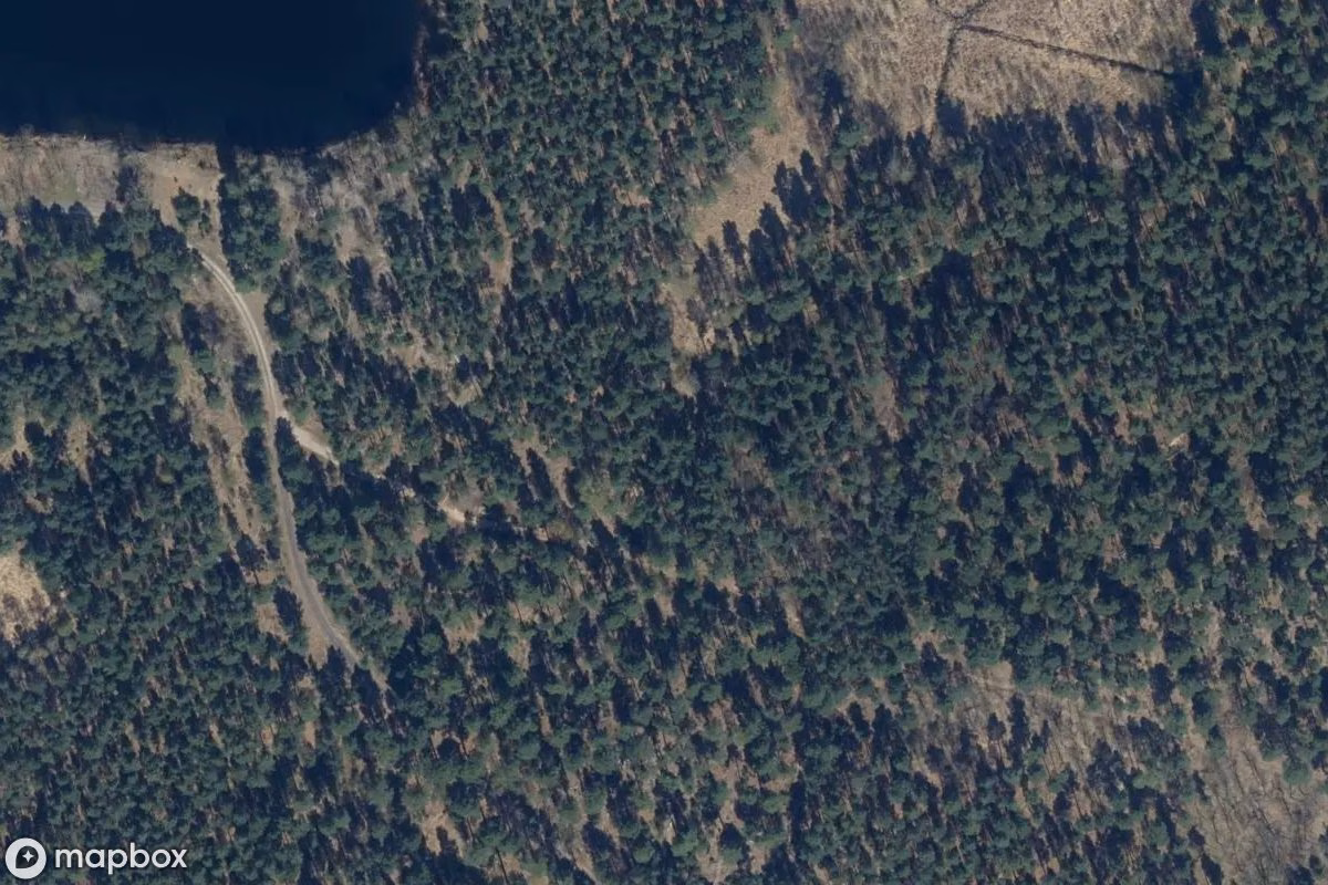 Satelitarny widok z lotu ptaka Bunker, opuszczone Bunkier w Teupitz, Niemcy