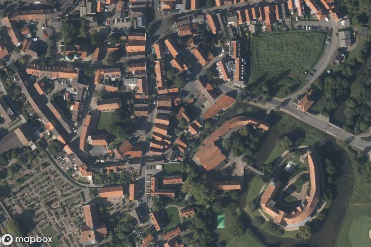 Satellietbeeld vanuit de lucht van Barkas v901, een verlaten  in Steinfurt, Duitsland